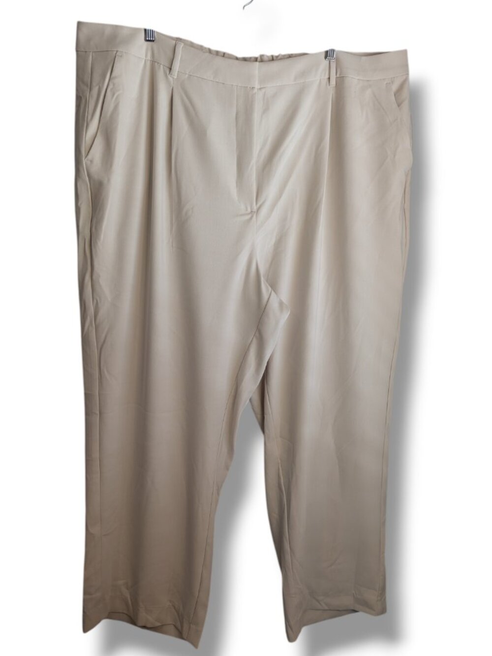NWT Old Navy Womens Cream Taylor Wide Leg Pants Sz 3X Workwear Office Business